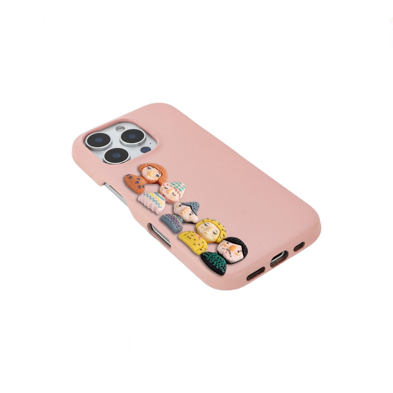 Plush Doll & Crocodile Texture Phone Case