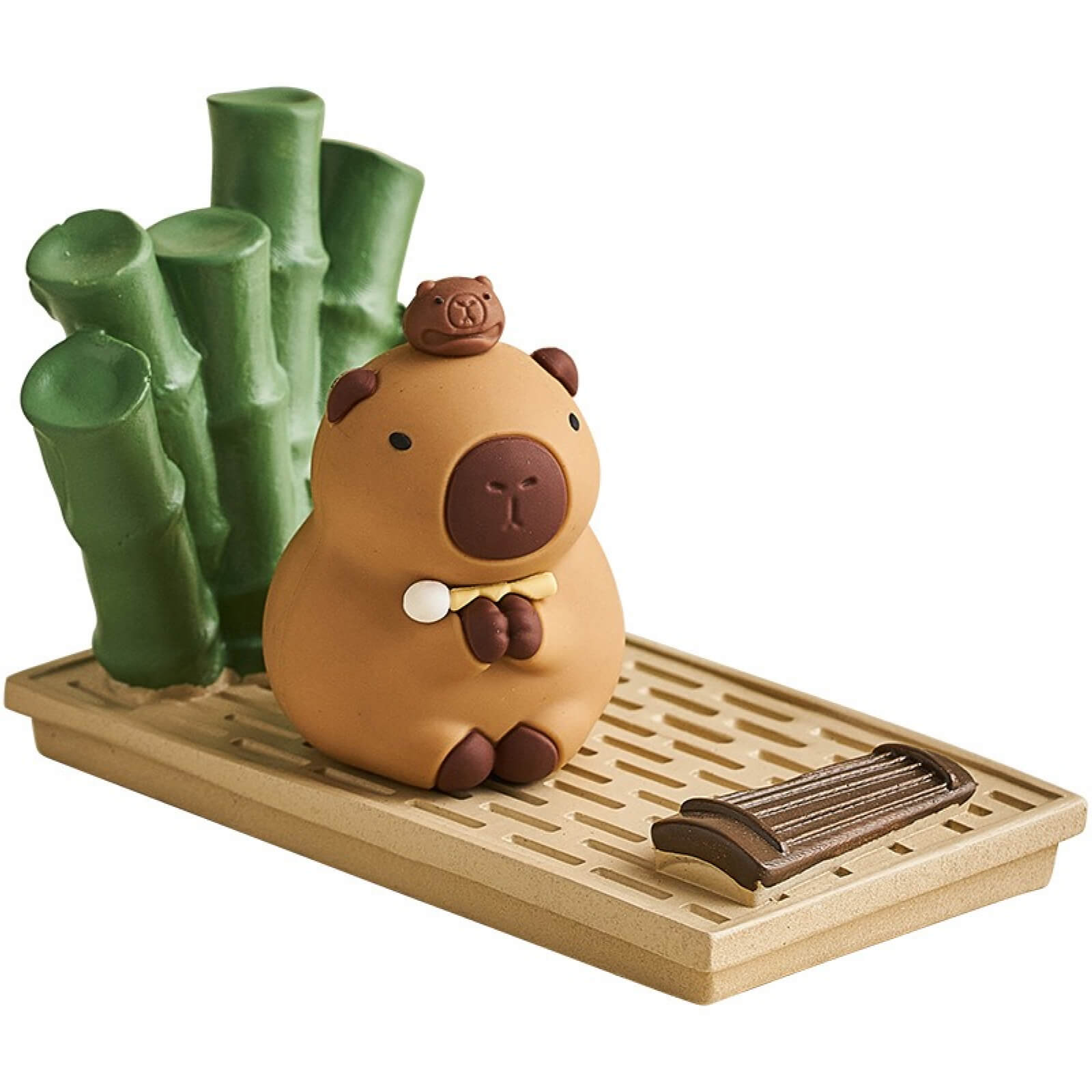 Bamboo Kapibara Phone Stand