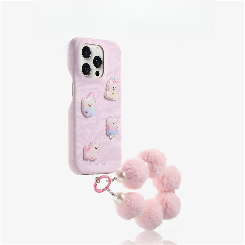 West Highland Puppy Phone Case & Plush With Charm