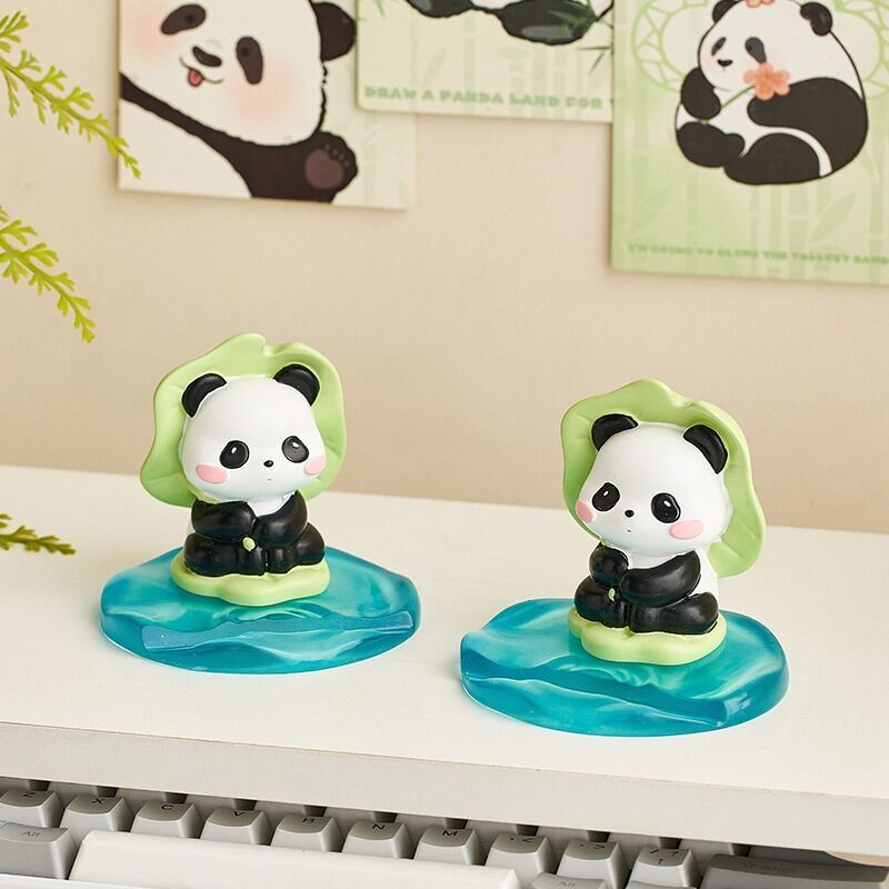 Lotus Leaf Panda Phone Stand